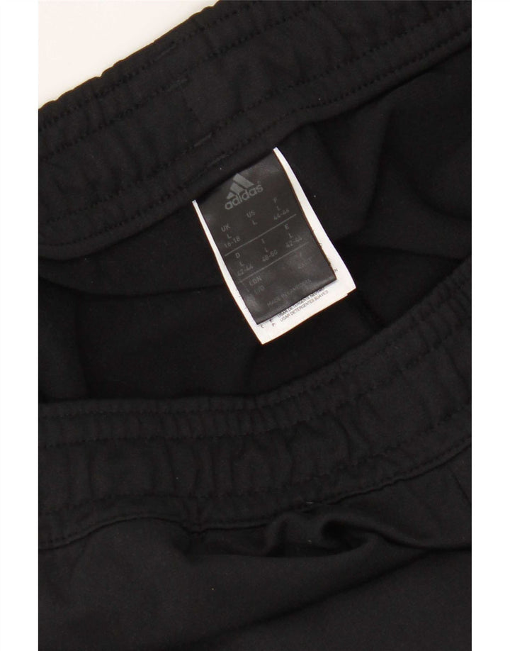 Pantaloni de trening Adidas pentru femei Marea Britanie 16/18 Poliester negru mare