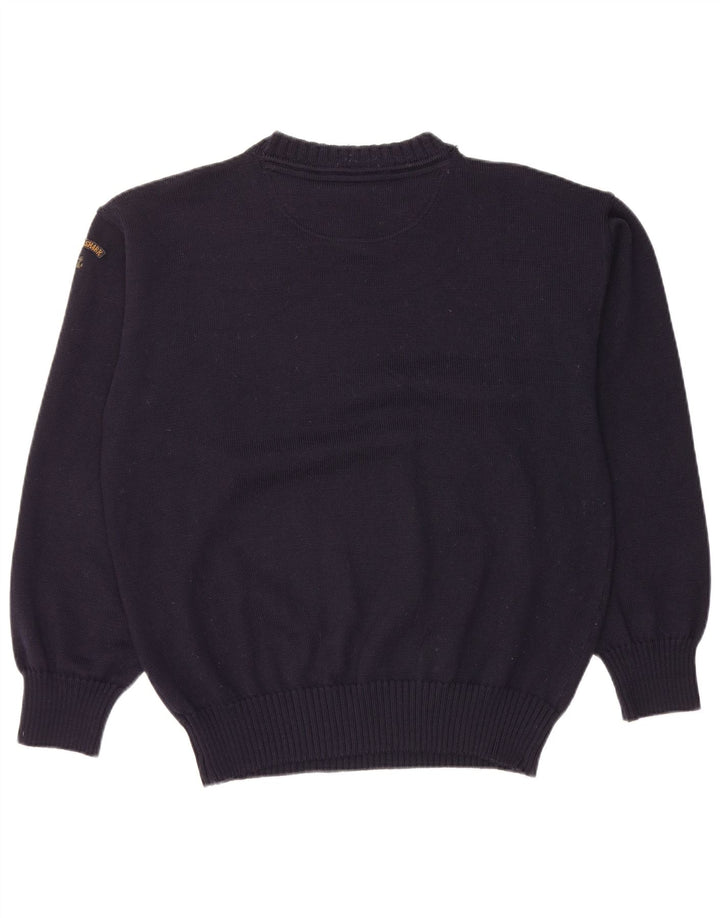 Pulover cu decolteu în V PAUL & SHARK pentru bărbați, lână nouă, albastru bleumarin