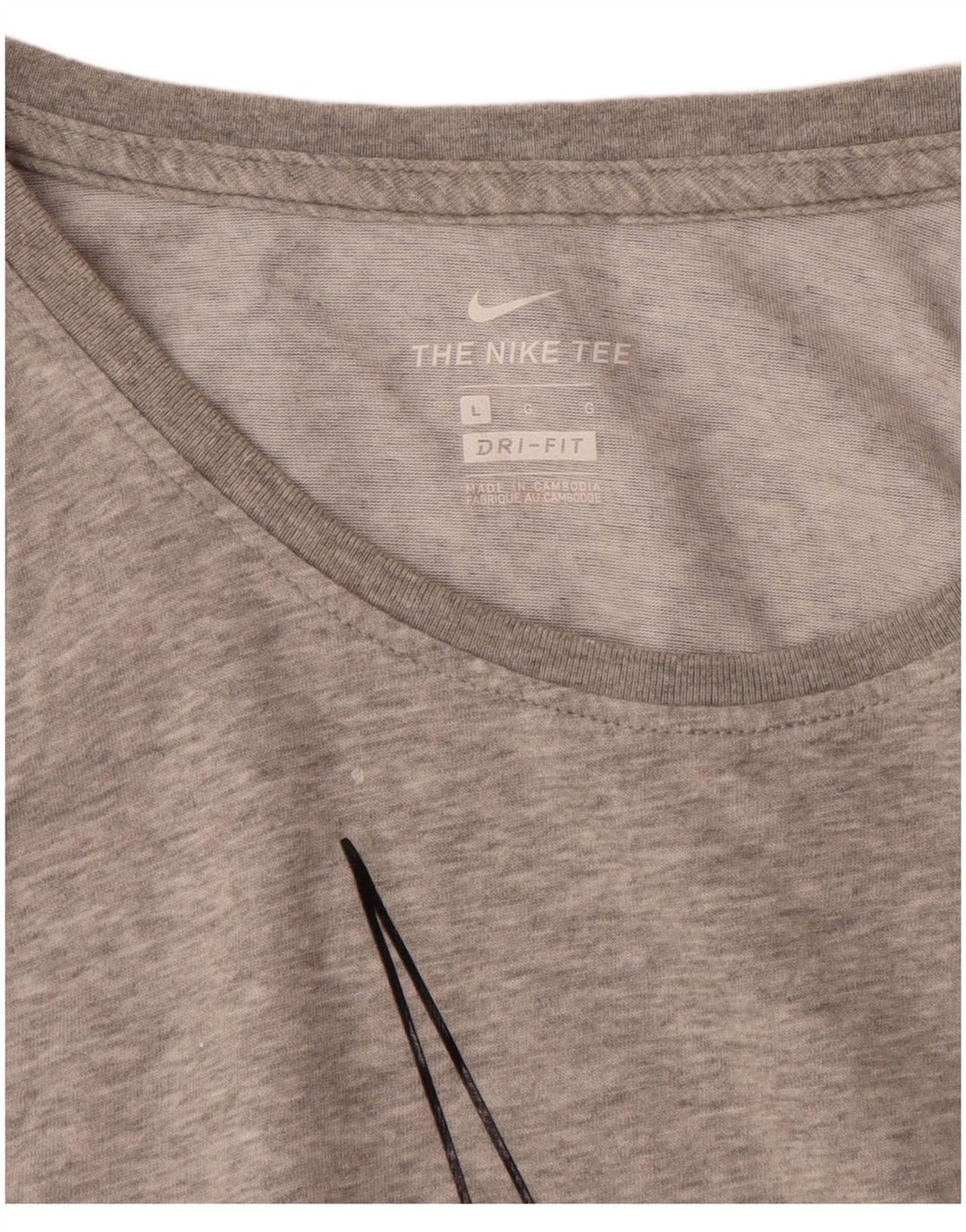Top cu vestă grafică Nike Dri Fit pentru bărbați, mare, gri, bumbac