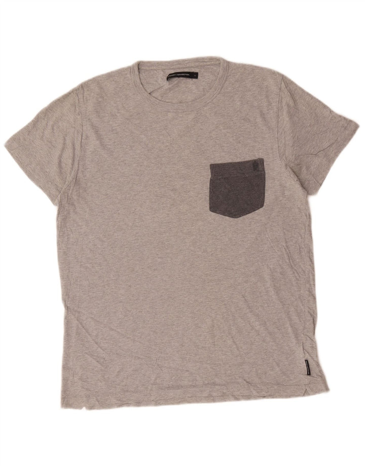 Tricou pentru bărbați French Connection Top mare bumbac gri