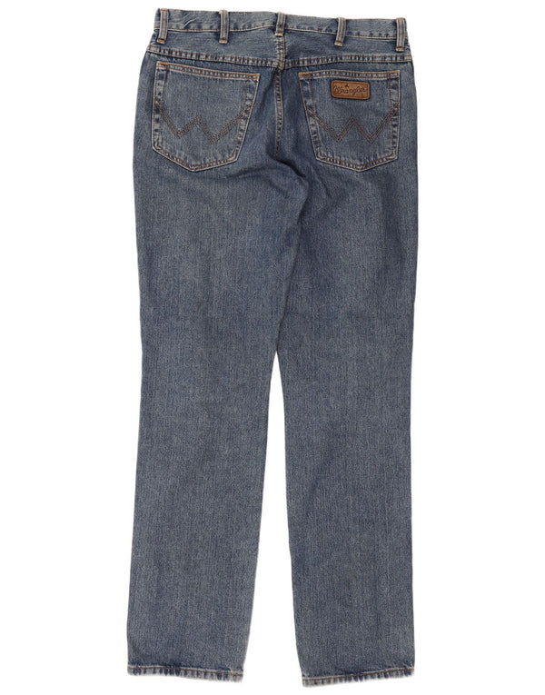 Blugi drepte pentru bărbați Wrangler Texas W34 L34 Bumbac albastru