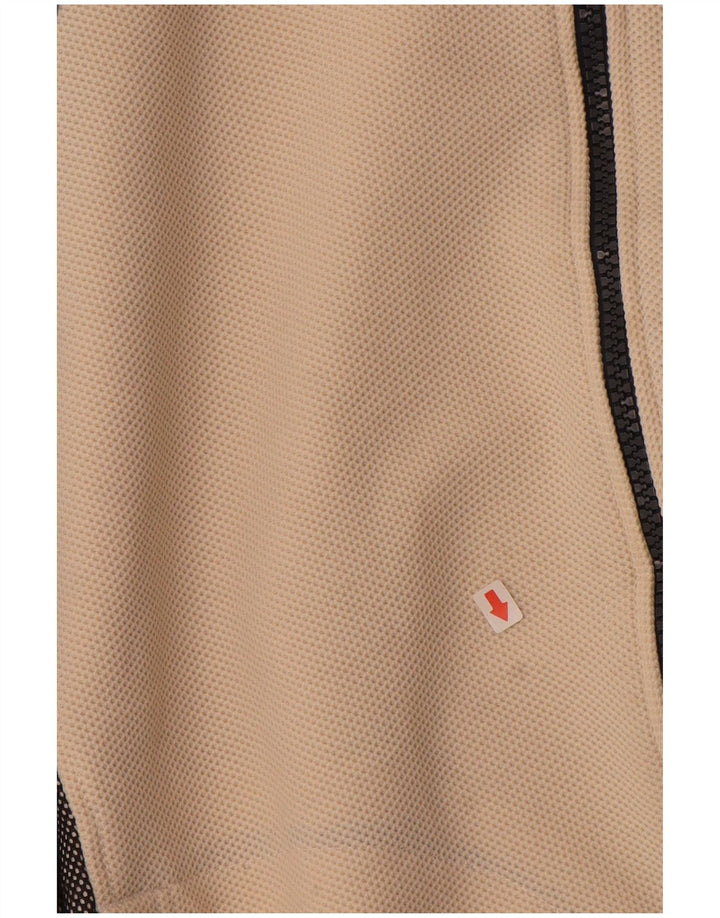 Jachetă de top pentru trening grafic ASICS pentru bărbați, bej mediu, color block