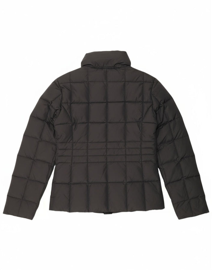 GAS Womens Hooded Padded Jacket UK 10 Small Black