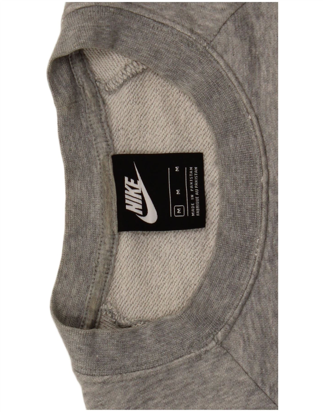 Hanorac grafic Nike pentru femei UK 14 Bumbac gri mediu