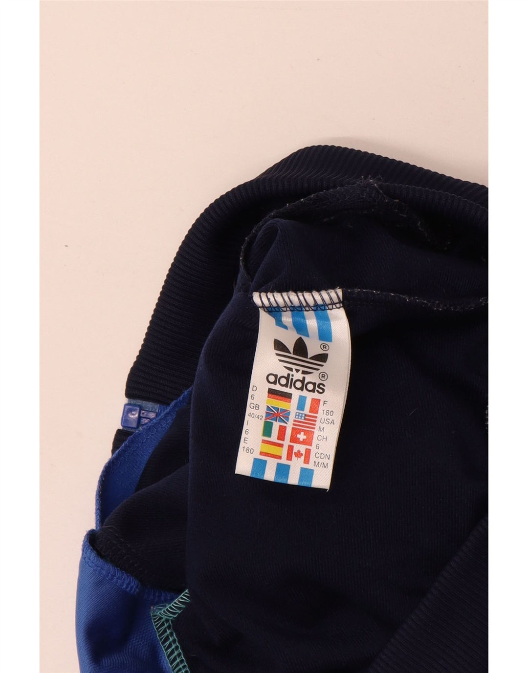 Jachetă de trening Adidas pentru bărbați Marea Britanie 40/42, albastru mediu, poliester color bloc