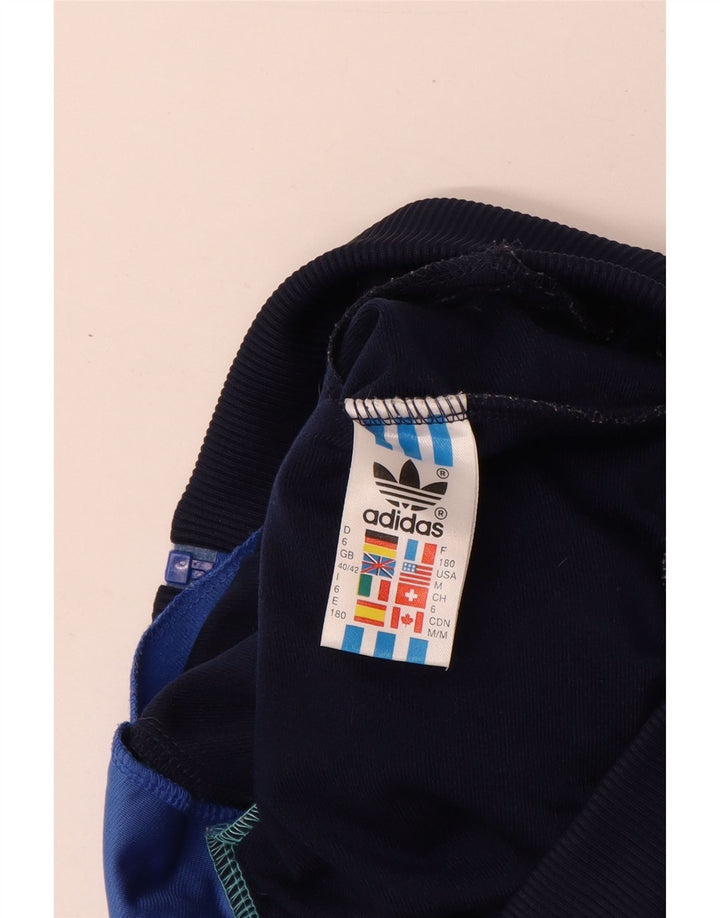 Jachetă de trening Adidas pentru bărbați Marea Britanie 40/42, albastru mediu, poliester color bloc
