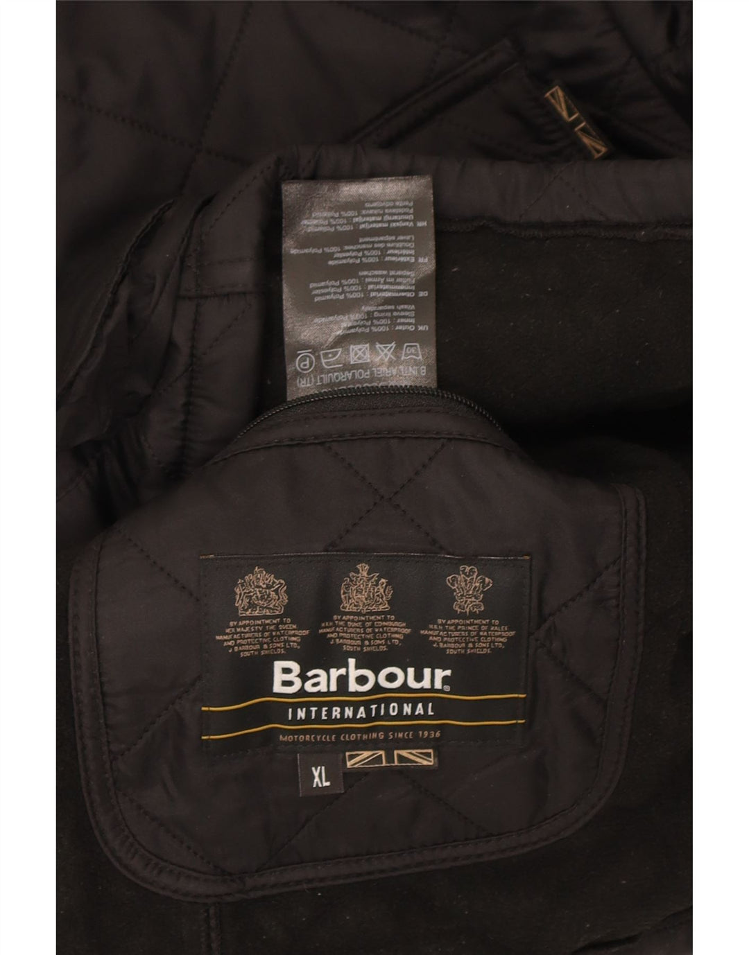 Jachetă matlasată pentru bărbați Barbour UK 42 XL Poliamidă neagră