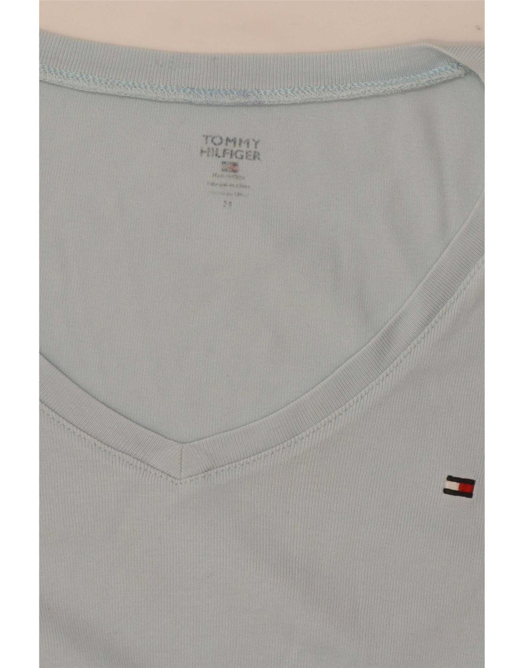 Tricou Tommy Hilfiger pentru femei Top UK 12 Medium Blue