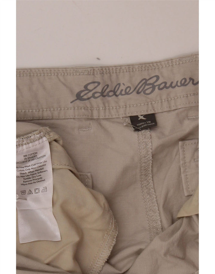 EDDIE BAUER Pantaloni scurti cargo pentru femei US 16 2XL W38 bumbac gri