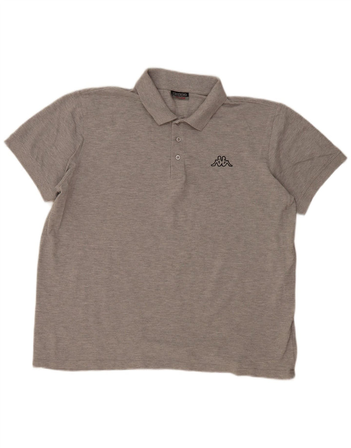 Cămașă polo pentru bărbați Kappa 2XL bumbac gri