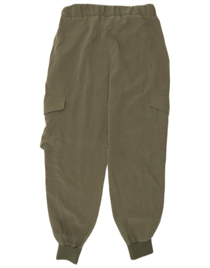 Pantaloni cargo pentru femei Zara Joggeri Mici L28 L27 Kaki Poliester