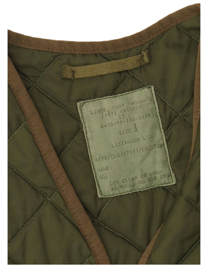 Gilet matlasat supradimensionat pentru femei Vintage US 1 XS Kaki