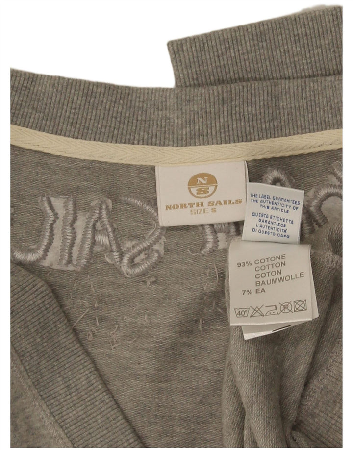 North Sails Pulover cu grafic pentru femei UK 10 Bumbac gri mic