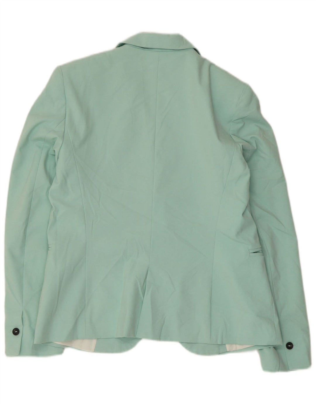 Blazer pentru femei Zara cu 1 nasture EU 40 Poliester verde mediu