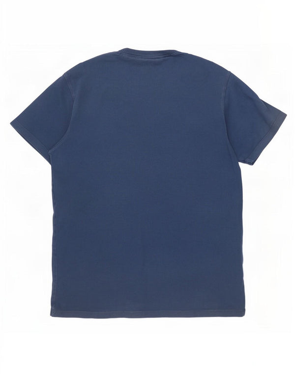 Tricou grafic Guess pentru bărbați, cu croială obișnuită, mare, bumbac bleumarin