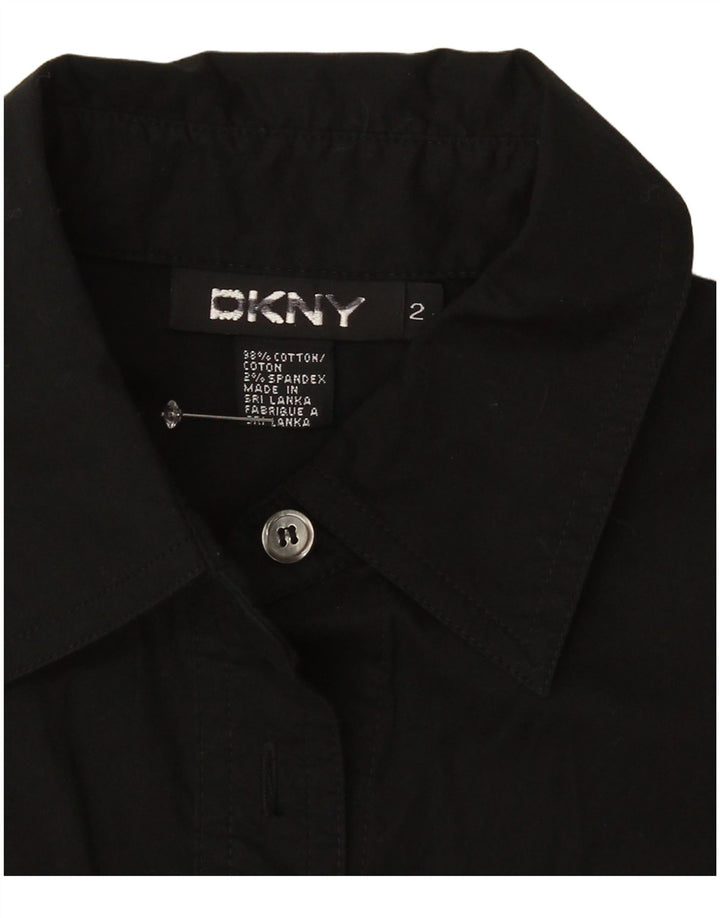 Cămașă Dkny pentru femei US 2 XS bumbac negru