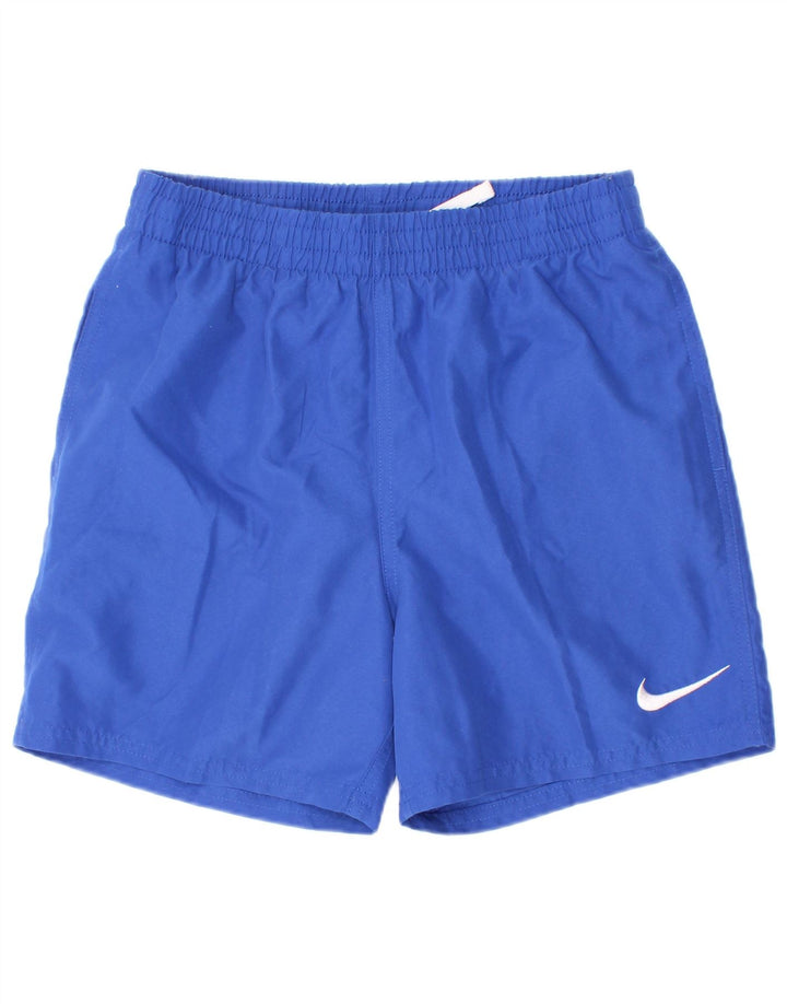 Pantaloni scurți sport Nike pentru băieți 12-13 ani, mari, albastru, poliester