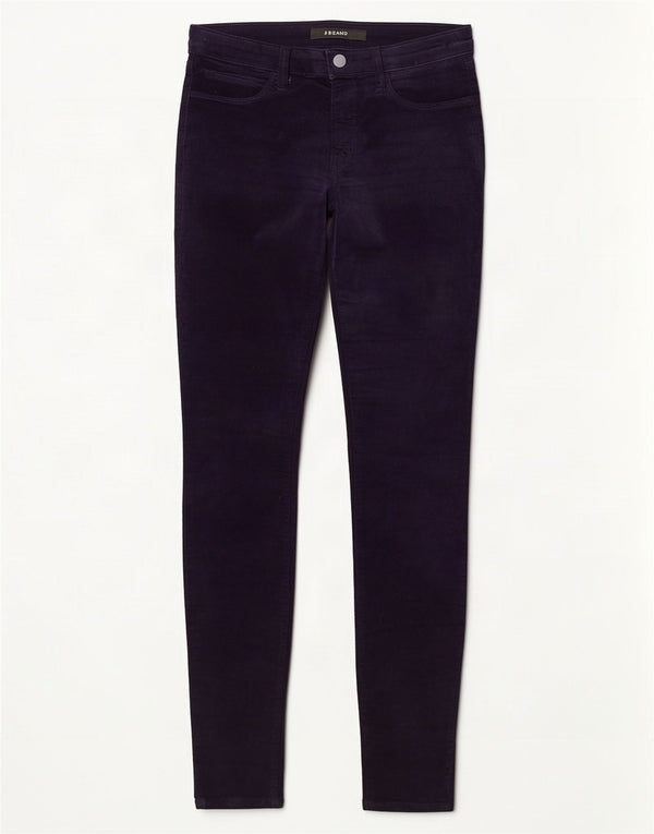 Pantaloni casual din catifea skinny pentru femei J Brand W29 L30 bumbac violet
