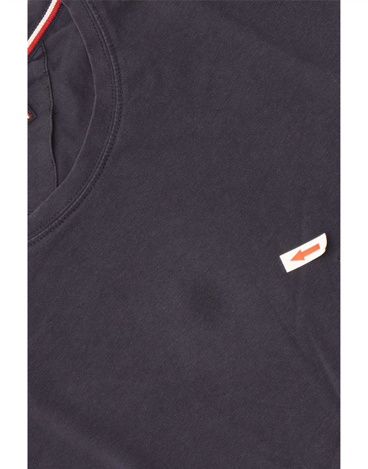 Tricou pentru bărbați Tommy Hilfiger Top mare din bumbac bleumarin