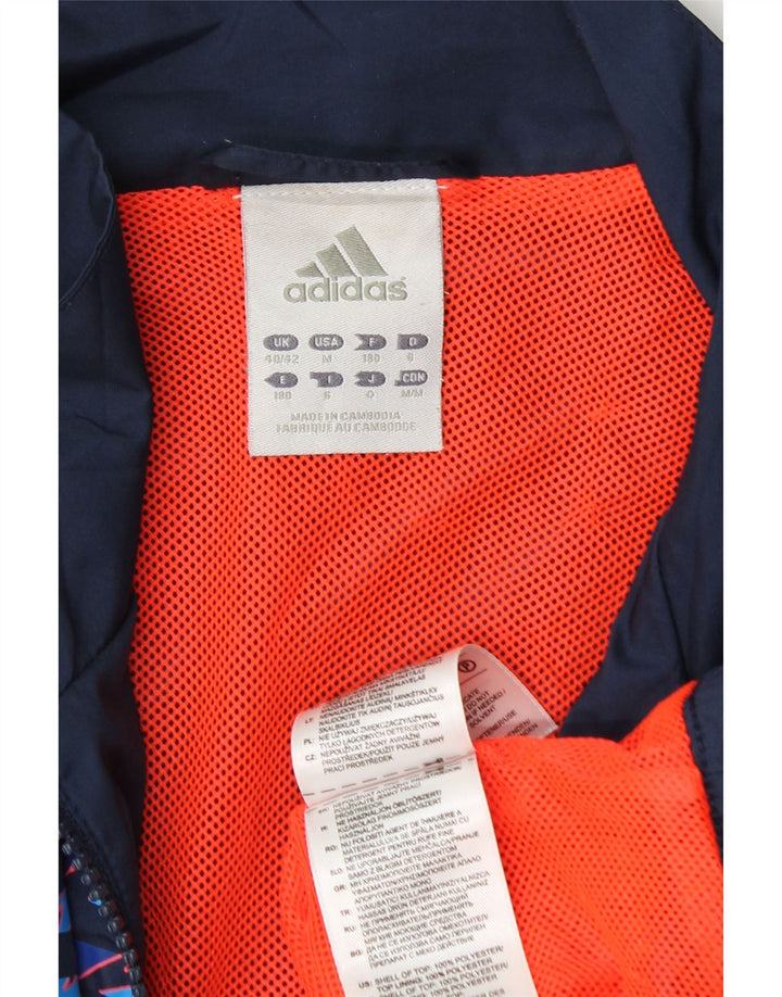 Jachetă de trening Adidas pentru bărbați Marea Britanie 40/42 Poliester mediu albastru bleumarin