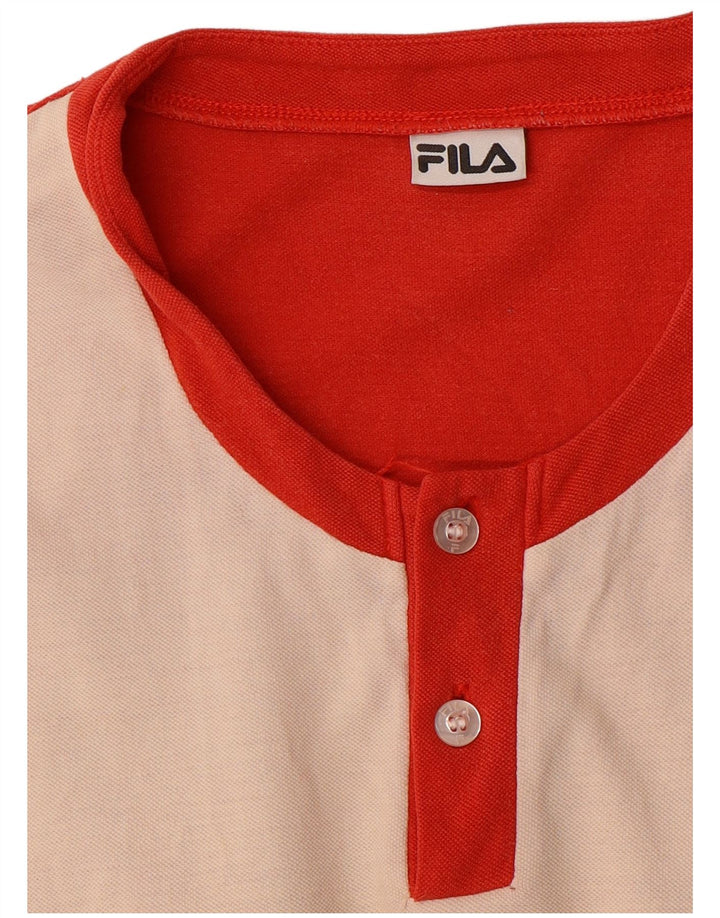 Tricou grafic pentru bărbați FILA Top Medium Red Colorblock