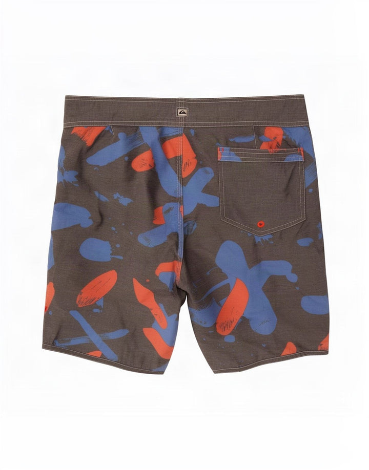 Pantaloni scurți de înot Quiksilver pentru bărbați, gri mediu, poliester