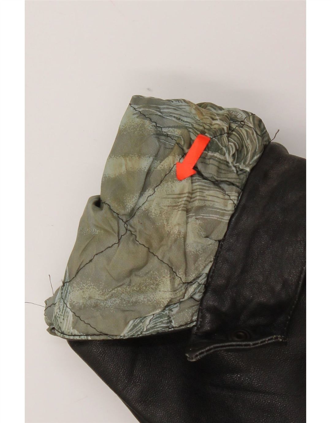 Jachetă de piele vintage pentru bărbați UK 44 2XL Negru