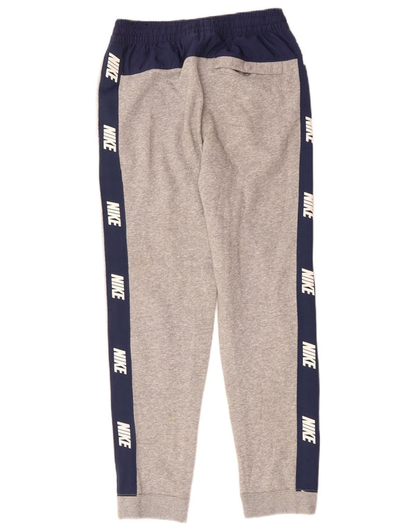 Pantaloni de trening pentru băieți NIKE Pantaloni de jogging 12-13 ani, mari, gri, color block