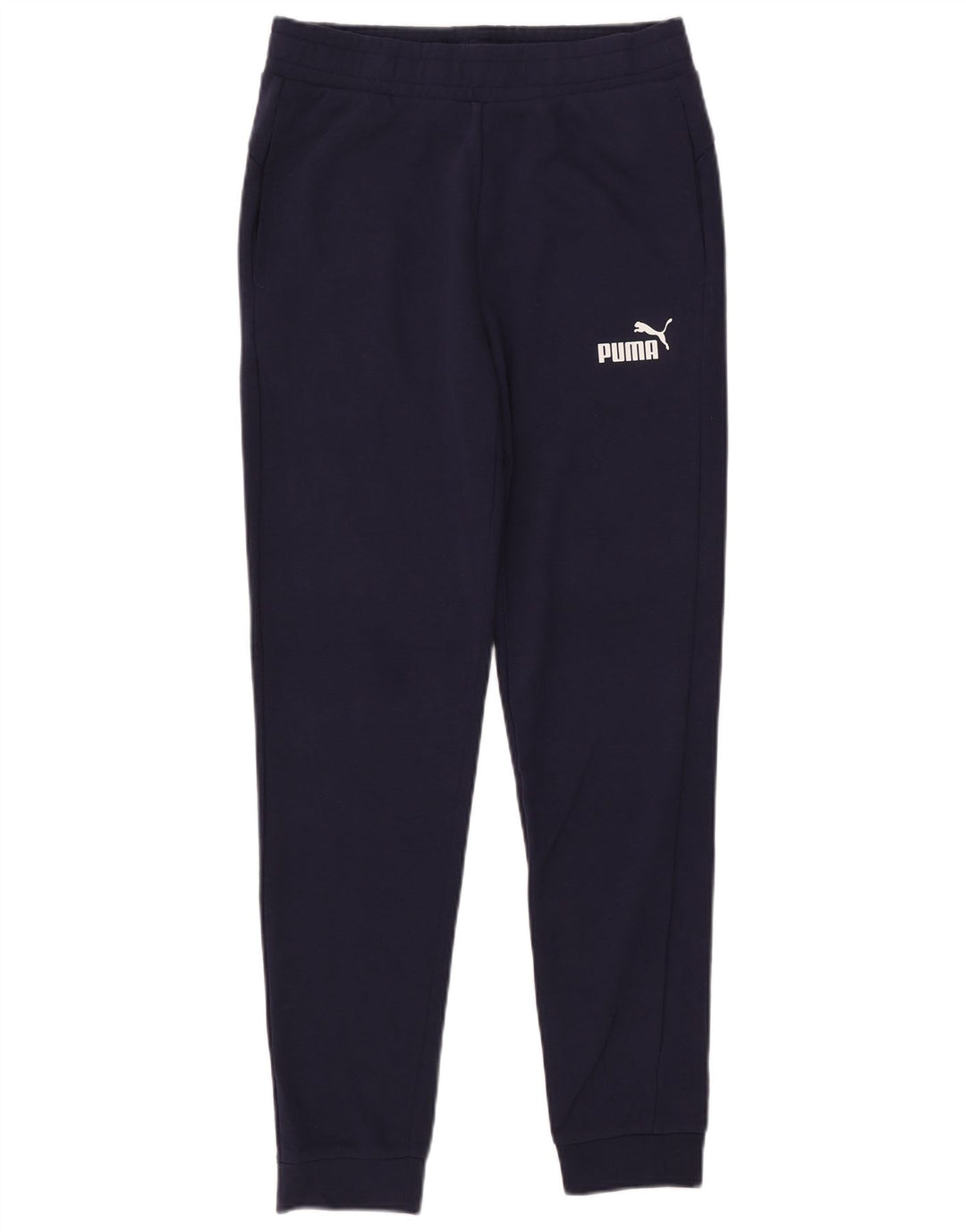 Pantaloni de trening PUMA pentru femei Joggeri UK 14 Bumbac mediu albastru bleumarin