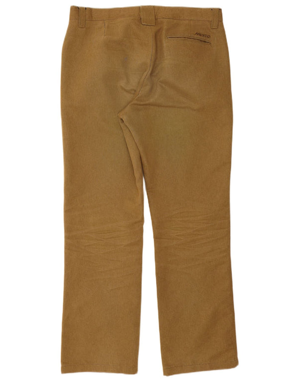 Musto Pantaloni Drepți Casual Bărbați W36 L31 Bej Bumbac