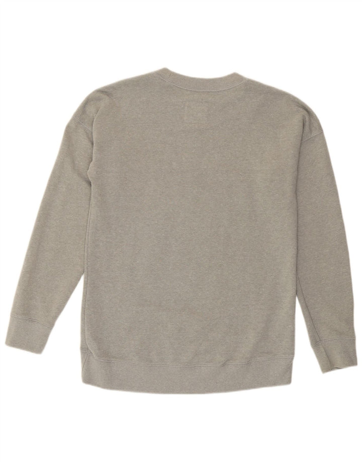 Jack Wills Pulover supradimensionat cu grafic pentru femei UK 8 Small Gri