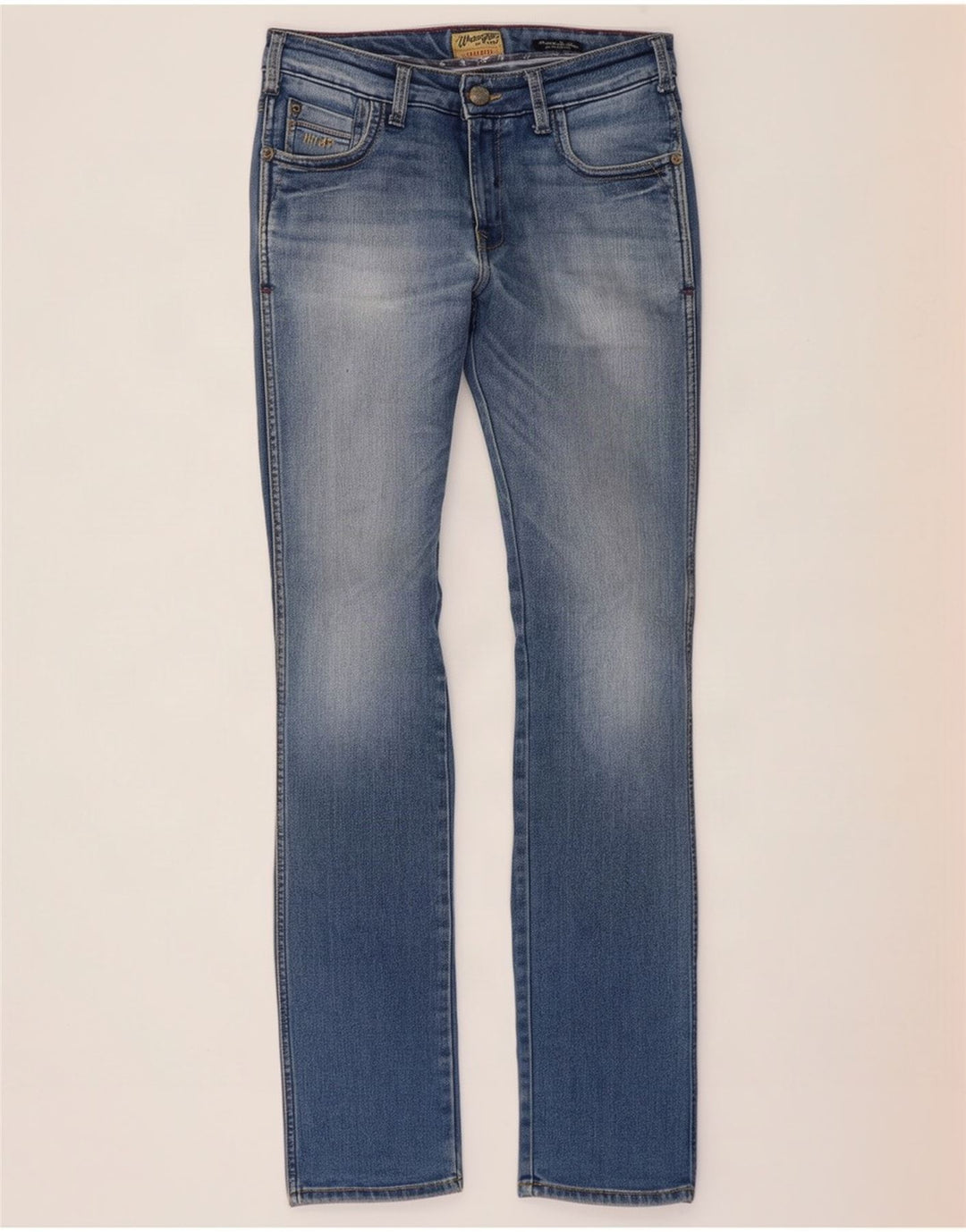 Blugi pentru bărbați Skanders Slim Wrangler W32 L34 Bumbac albastru
