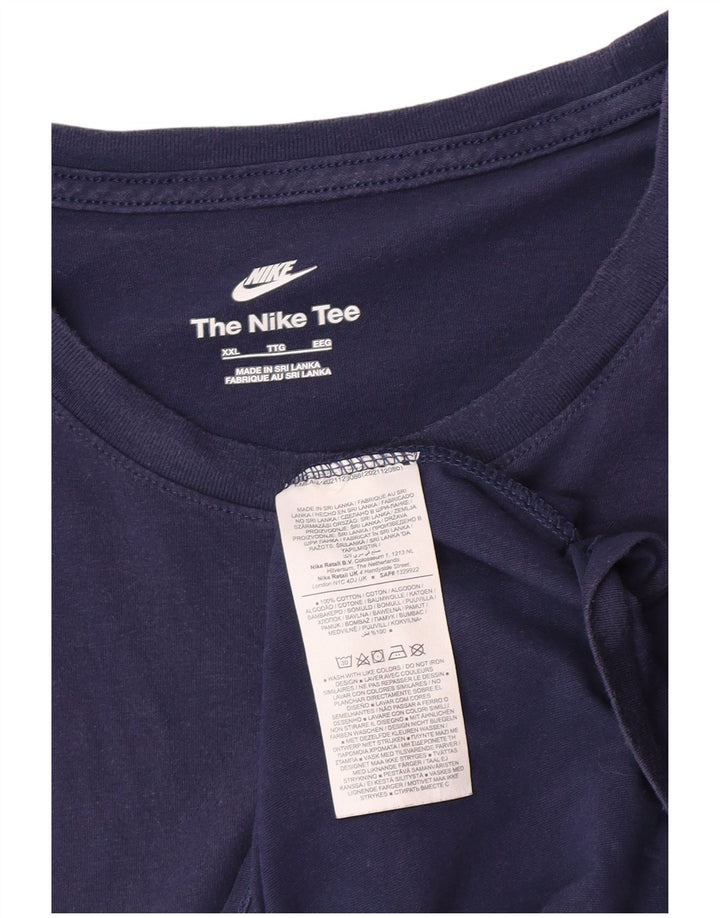 Tricou pentru bărbați Nike Top 2XL Bumbac bleumarin