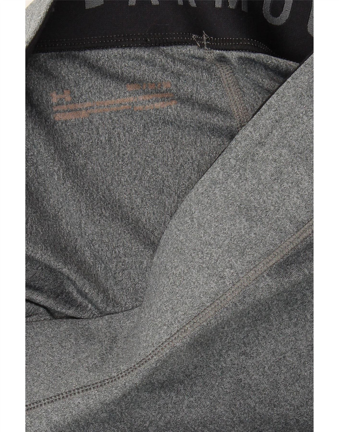 UNDER ARMOUR Womens Graphic Leggings UK 12 Medium  Grey