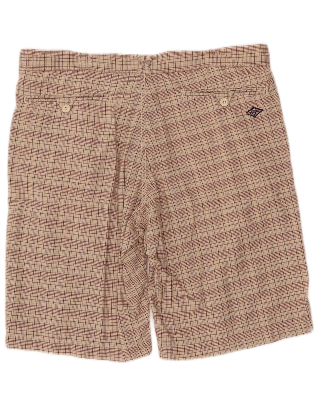 Pantaloni scurti chino pentru bărbați BEAR W38 XL, bumbac cu carouri bej