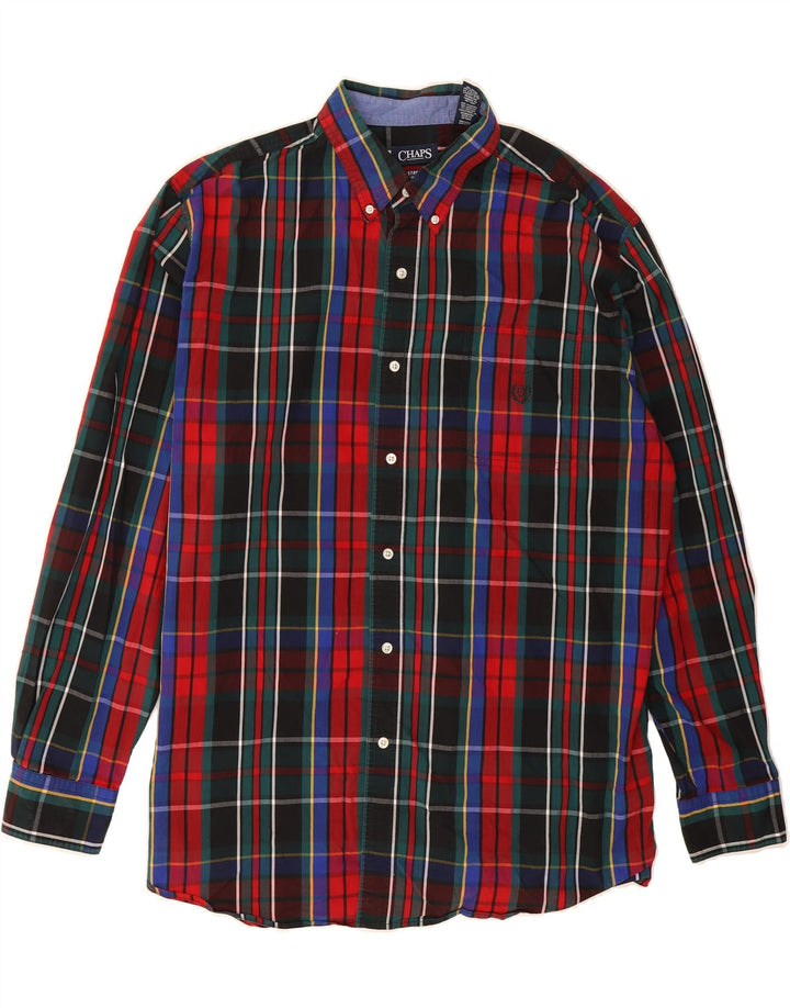 CHAPS Mens Big & Tall Shirt 2XL Multicoloured Check Cotton Vintage Chaps and Second-Hand Chaps from Messina Hembry 