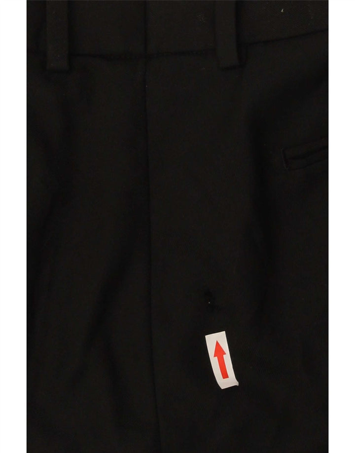 Marks & Spencer Pantaloni de costum pentru bărbați, croiți, L38 L31 Lână neagră