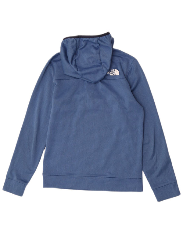 Pulover cu glugă grafic The North Face pentru băieți 14-15 ani XL, albastru, color block