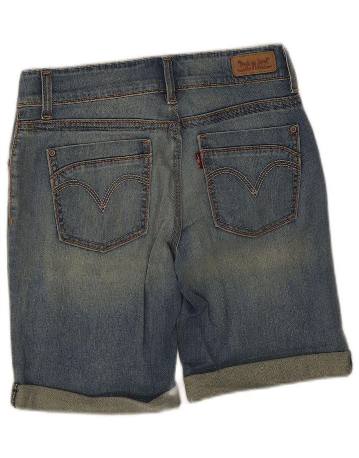 Pantaloni scurți din denim Levi's pentru femei US 6 Medium W28 Blue Bumbac