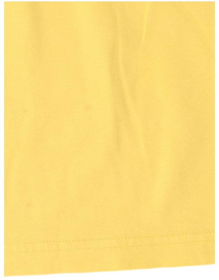 Tricou grafic pentru bărbați Adidas Top, bumbac galben mediu