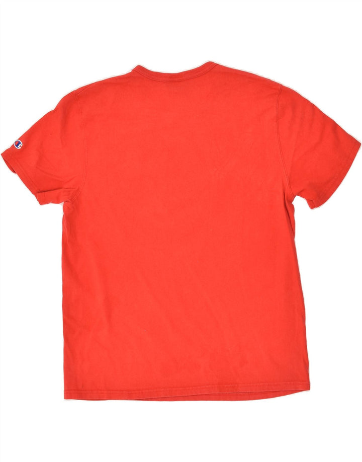 CHAMPION Mens Graphic T-Shirt Top Large Red Cotton Vintage Champion and Second-Hand Champion from Messina Hembry 