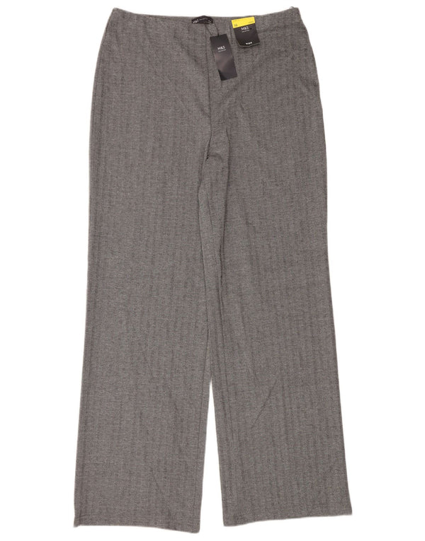 Pantaloni casual lungi pentru femei Marks & Spencer UK 16 Large W36 L34 Bleumarin