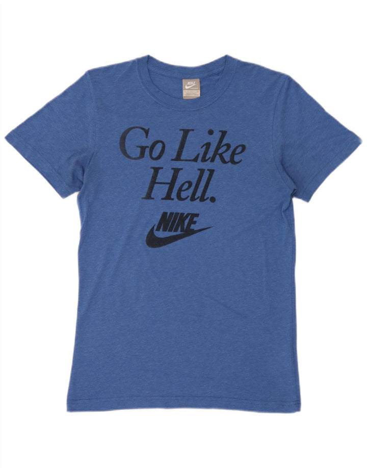 Tricou grafic Nike pentru bărbați Top mic, albastru, poliester