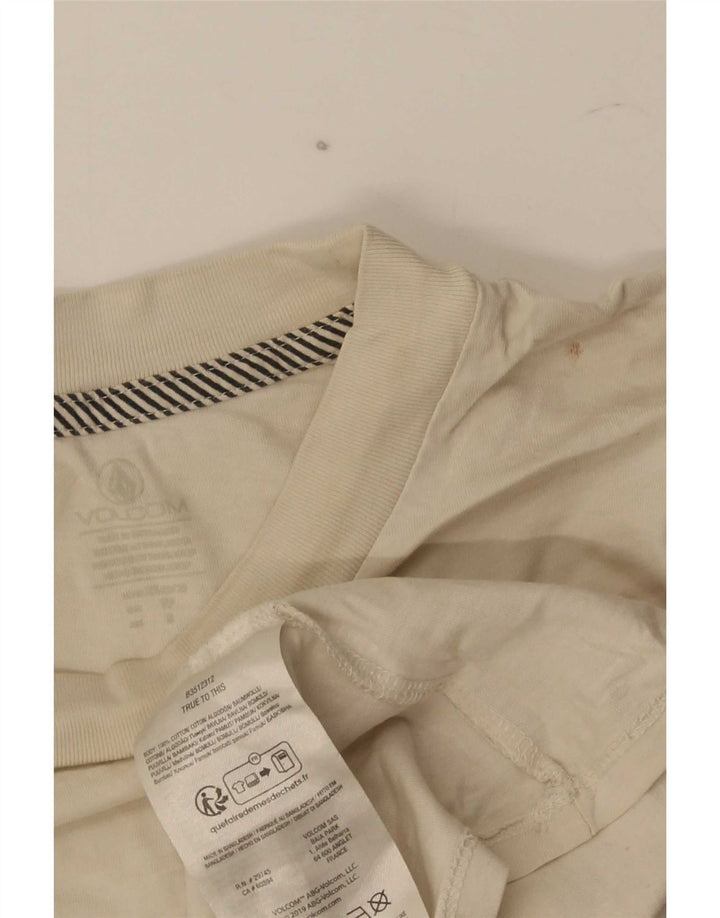 Tricou grafic pentru bărbați Volcom Top mic, bej, bumbac