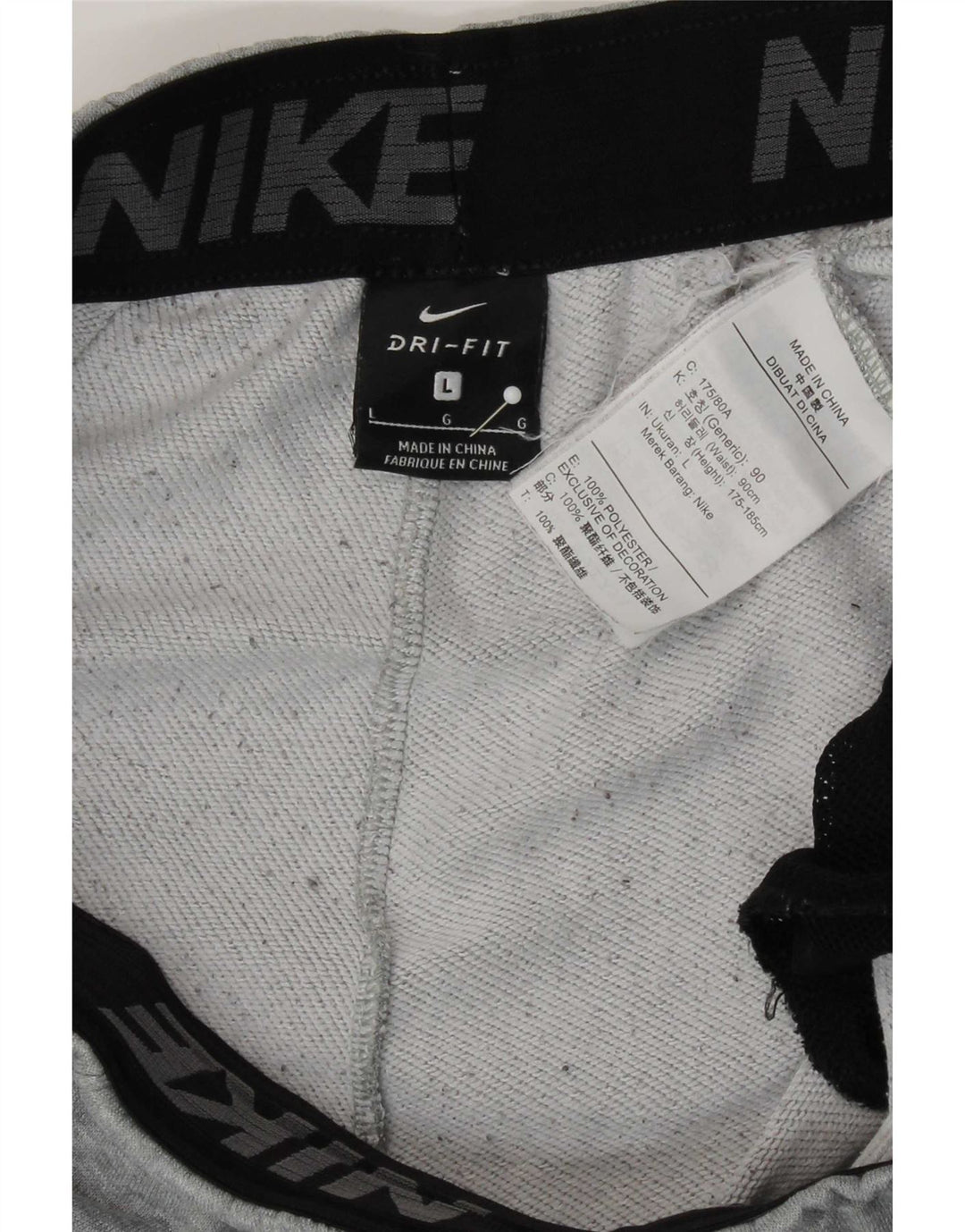 Pantaloni de trening Nike Dri Fit Graphic pentru bărbați Joggeri mari, gri, poliester