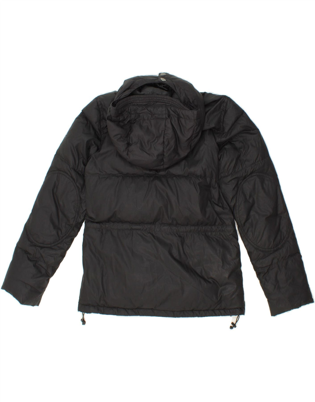 NORTH SAILS Womens Hooded Padded Jacket UK 14 Medium Black Nylon Vintage North Sails and Second-Hand North Sails from Messina Hembry 