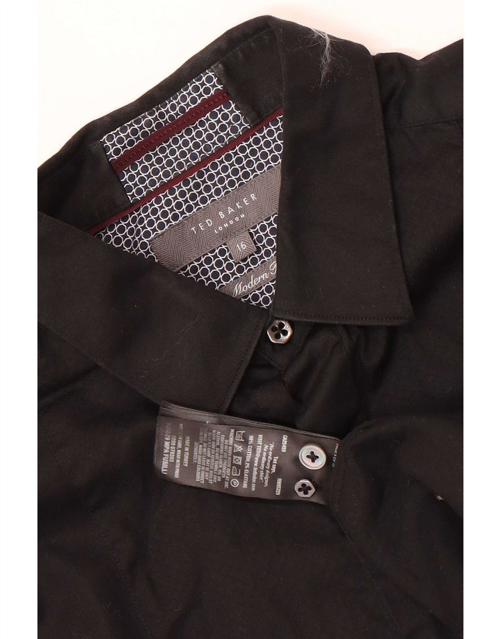 Cămașă formală pentru bărbați Ted Baker, mărimea 16, mare, negru