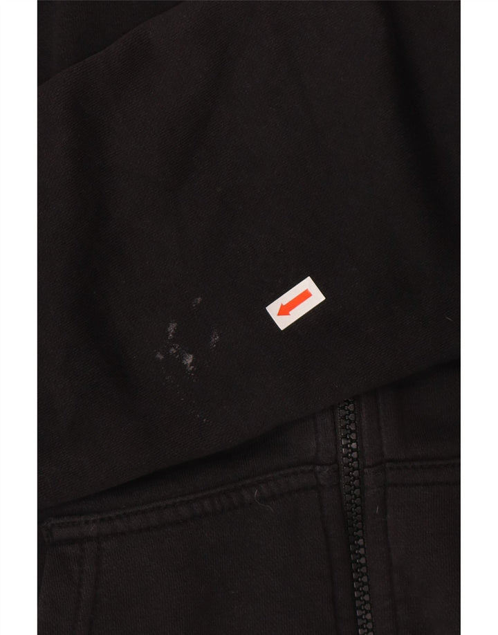 Pulover Nike pentru bărbați, cu fermoar, bumbac, negru
