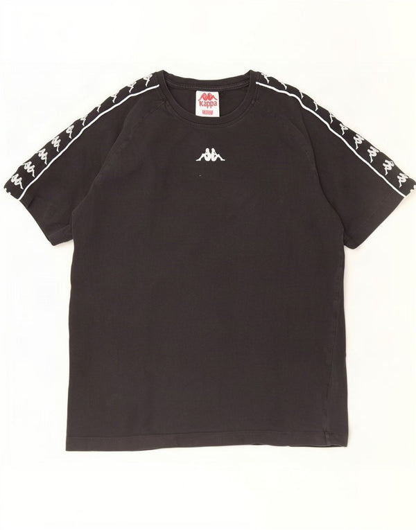 Tricou grafic pentru bărbați Kappa Top Medium Black Bumbac