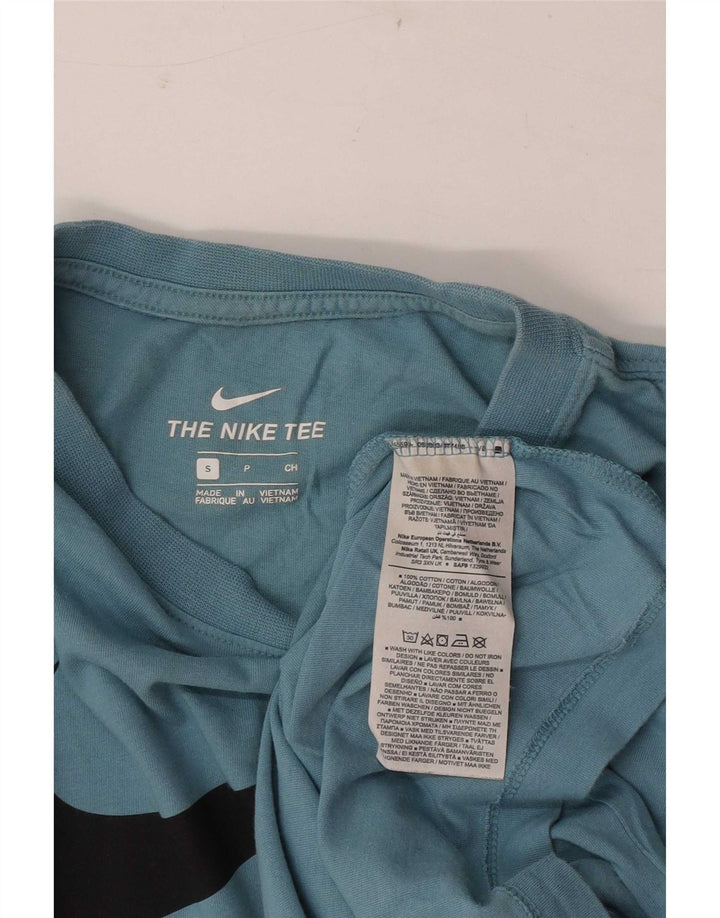 Tricou grafic Nike pentru bărbați Top mic, albastru, bumbac